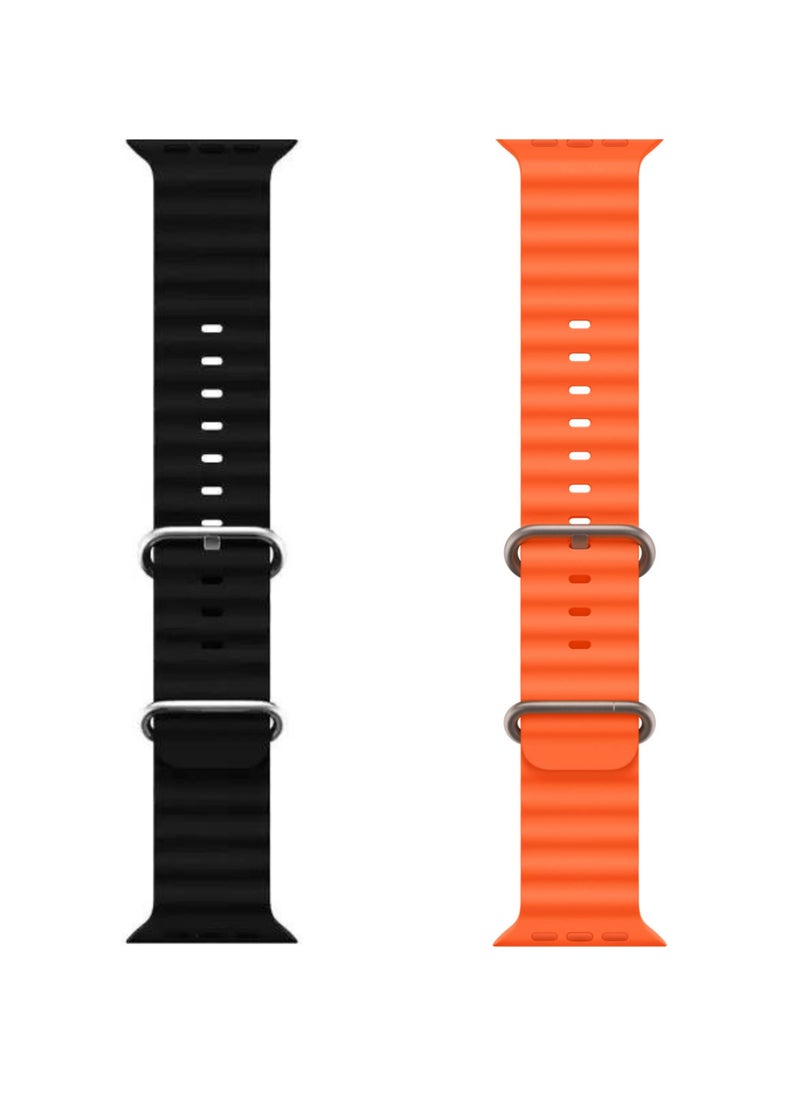 S8 Ultra - Premium Cellular Smart Watch with 2.02 Inch IPS Display, Built-In WiFi + GPS, Bluetooth Fitness Tracker - Black with an Additional Band and Charger - Image 1