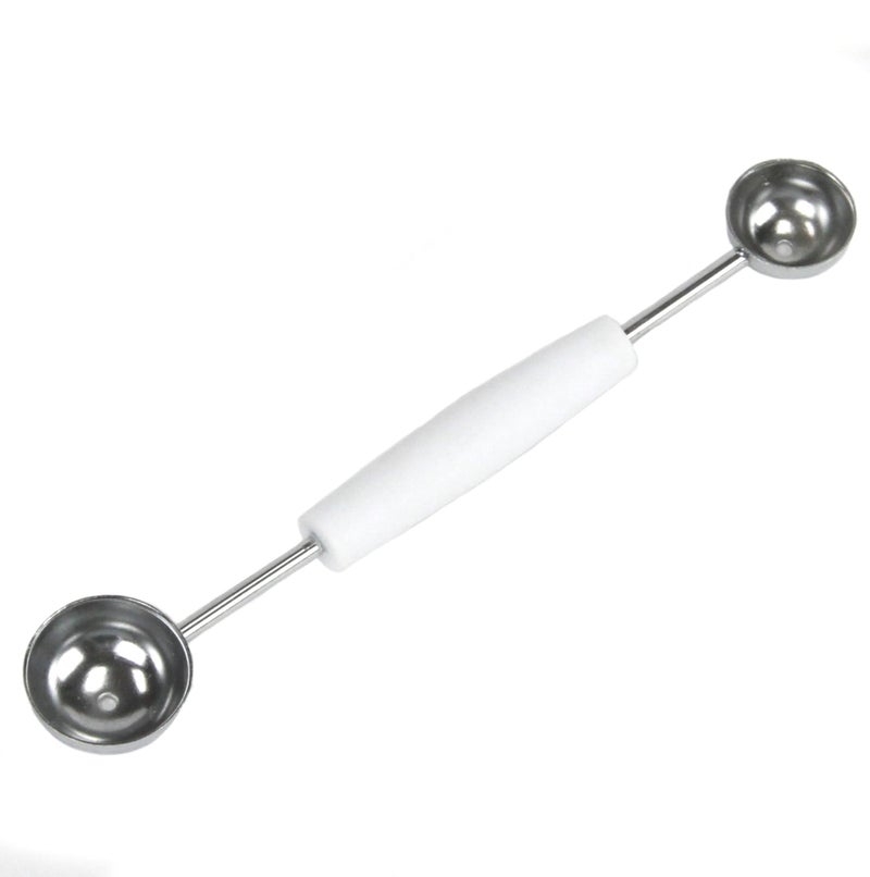 Chef Craft Double Sided Stainless Steel Melon Baller 75 inches in length White