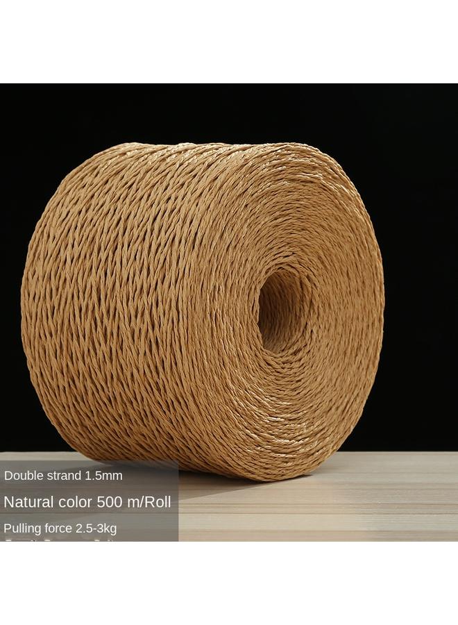 Bluejw Factory Direct Single Double Strand 1, 2mm Environmental Protection Paper Rope Kraft Paper Rope Bundled Chinese Medicine Cake Paper Rope Can Be Processed - Image 1