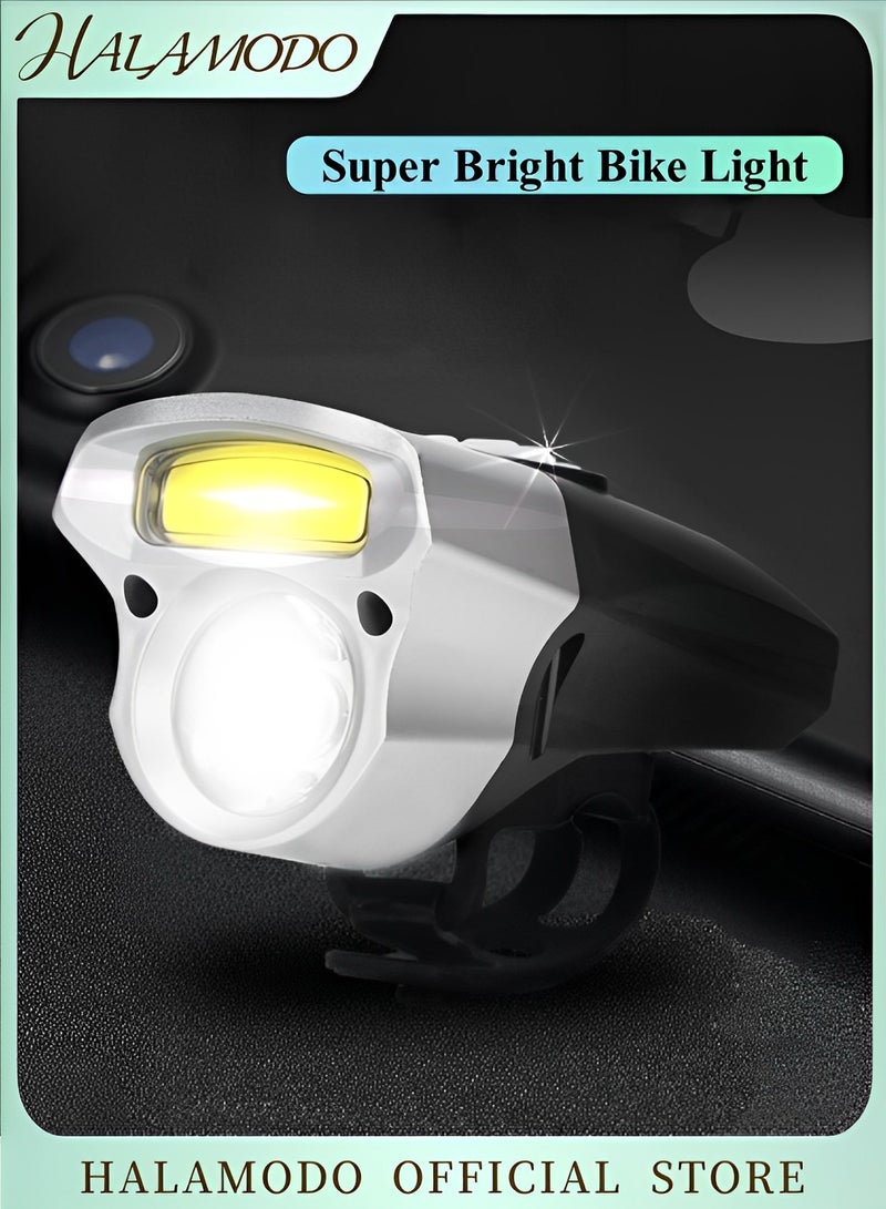 HALAMODO Bike Lights Super Bright Bike Headlight Waterproof Bicycle Light with USB Rechargeable & IXP6 Waterproof Mountain Bike Light for Road Cycling - Image 1