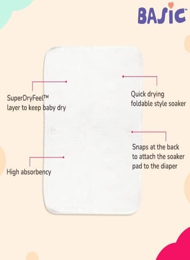superbottoms BASIC Pads combo for Babies (Dry feel pad (Pack of 6)) | Insets for cloth diapers for Babies| Soakers for pocket diapers | Prefold style - Quick drying, 1 count - Image 4