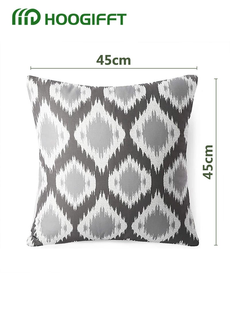 HOOGIFFT Pillow Covers Set of 4, Throw Pillow Cover, Modern style Cushion Covers 45cm x 45cm,For Living Room Sofa Couch Bed Pillowcases 18x18 inches（Double sided pattern） - Image 5
