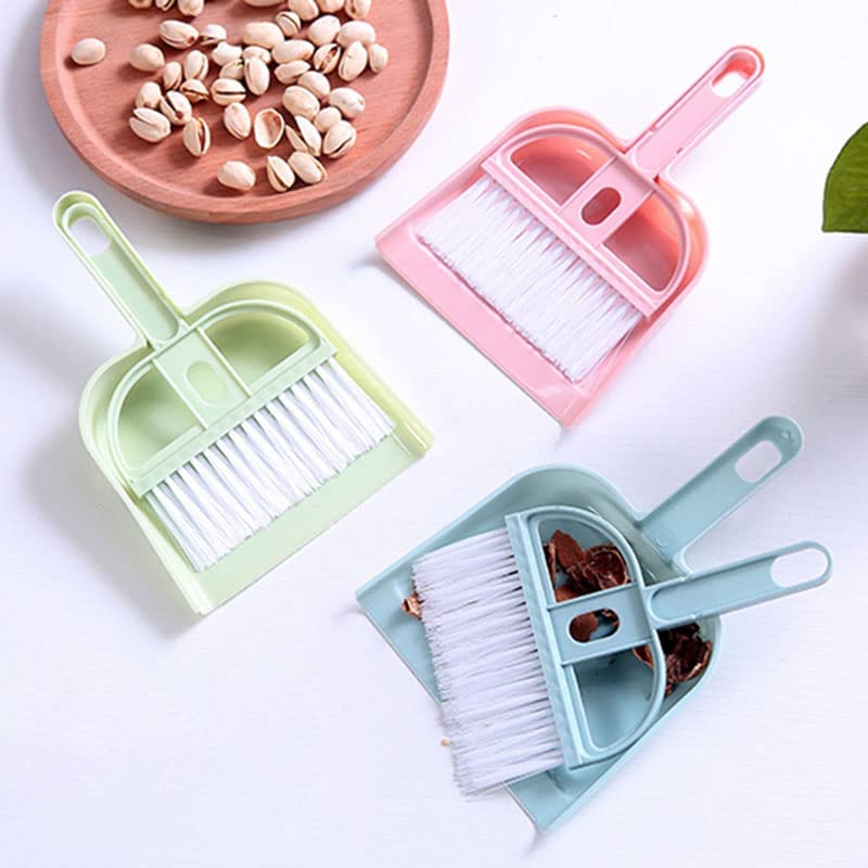 BIRZAR Small Broom and Dustpan Set Mini Dustpan and Brush Set Hand Broom Cute Little Whisk Dust Pan and Brush Set for CampingKeyboardTableDeskWindow GapsSmall Messes KidsCatDog 4 - Image 3
