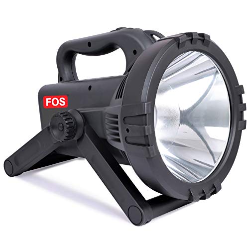 FOS LED Search Light 20W with 2400 mAh Lithium-ION Battery (Range UP to 2 KM.) 2 Modes Rechargeable Handheld Torch - 1 Year Warranty and BIS Certified - Image 1
