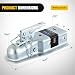 Nilight Straight Trailer Coupler with Security LatchChain for 2Inch Hitch Ball 3Inch Channel3500 LBSHeavy Duty Trailler Tongue Coupler for Station Wagon Truck Bolted  Welded Installation - Image 3