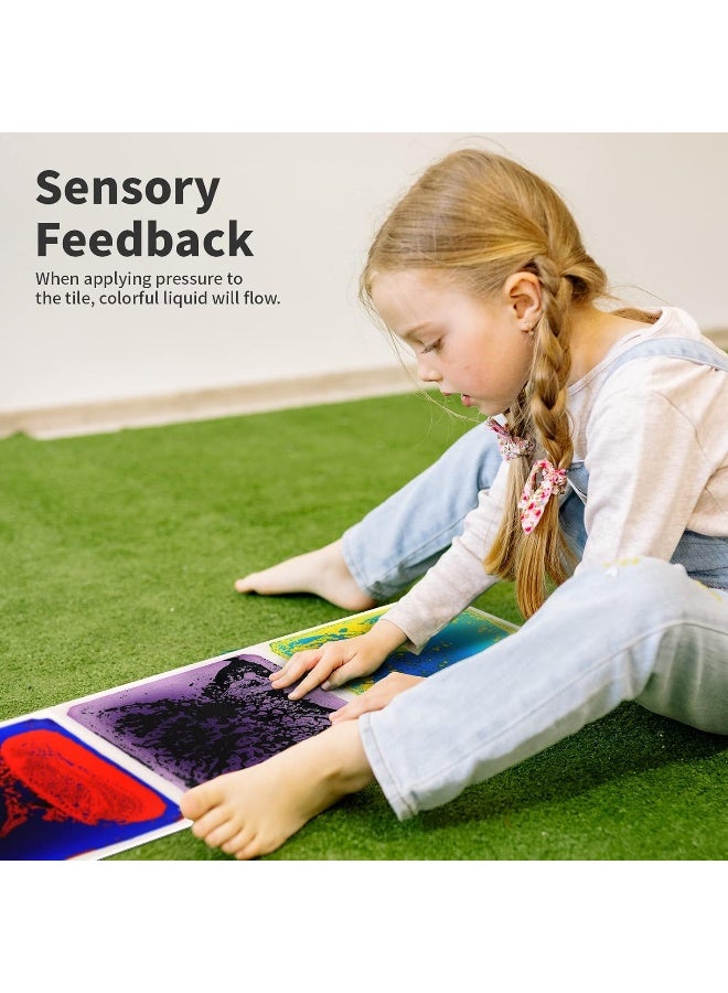 Art3d Liquid Fusion Activity Play Mat for Kids, Pack of 9 Tiles 12" X 12", Multi-Color - Image 3