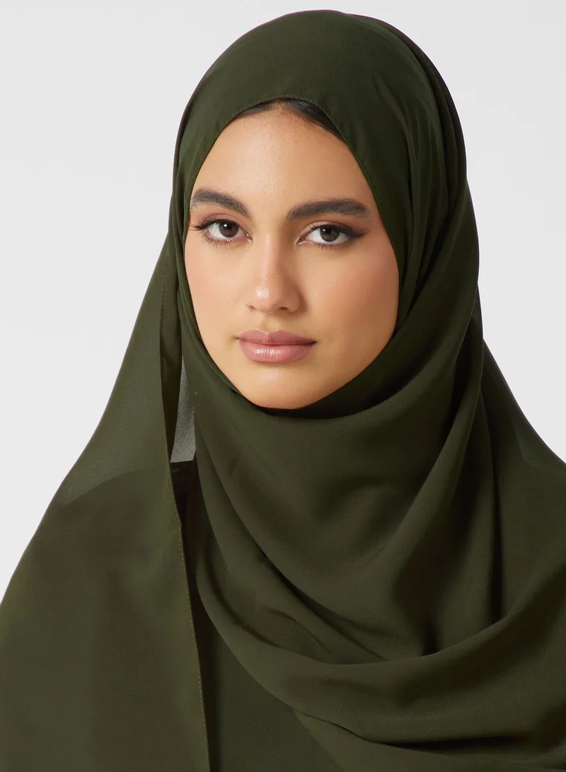 hayas closet Embroidered Cape Sleeve Abaya