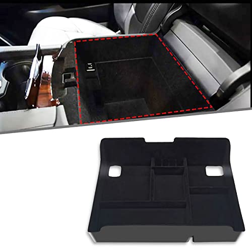 CUCHIYUN For Cadillac Escalade Center Console Organizer Insert Tray Armrest Storage Box Compatible with Cadillac Escalade Accessories 2019 2018 2017 2016 2015 Flocking Armrest Storage Box - Anti-Skid - Image 1