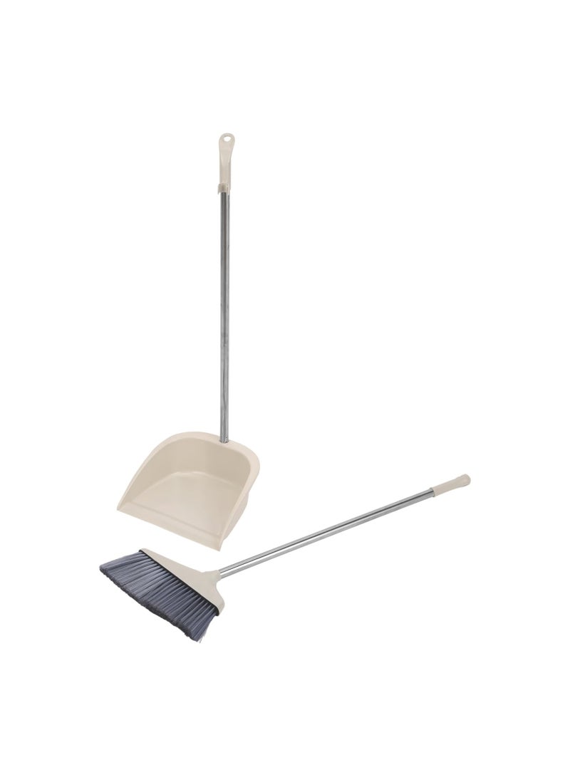 بيسبل مجرفة طويلة مع فرشاة تنظيف | طقم مجرفة واقفة مع فرشاة للتنظيف السهل | موديل BB1027 - Image 1