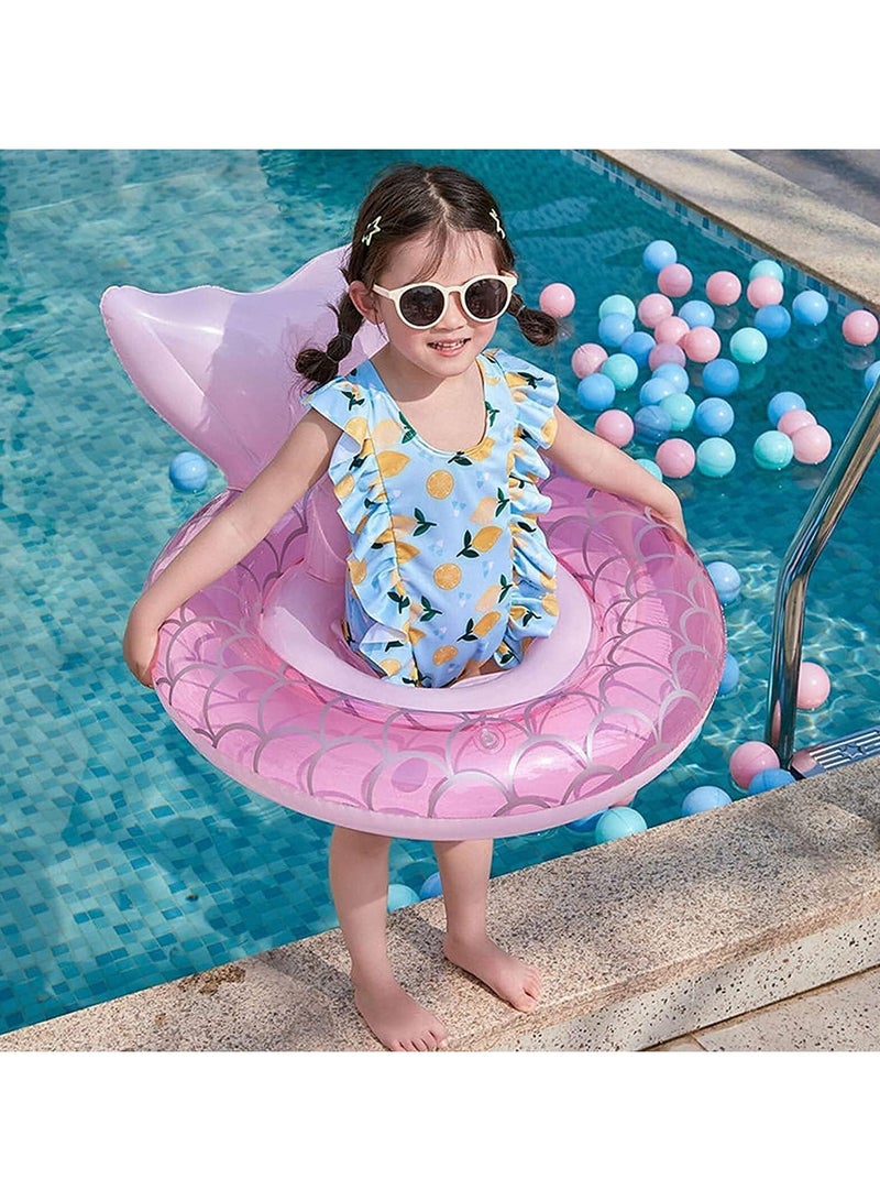 TOMSHOO Baby Pool Float Baby Swim Float Inflatable Swimming Ring with Adjustable Sun Protection Canopy Toddler Floaties with Seat and Handle Water Toys for Age 6-36 Months - Image 5