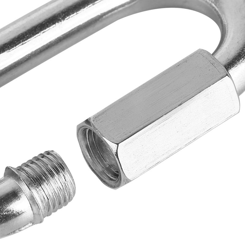 KINJOEK كينجويك 24 حزمة M4 4MM حلقة سريعة، حلقة سريعة من الفولاذ المقاوم للصدأ للاستخدام الثقيل للأرجوحة، التخييم ومعدات الهواء الطلق، الحد الأقصى للحمولة 500 رطل - Image 5