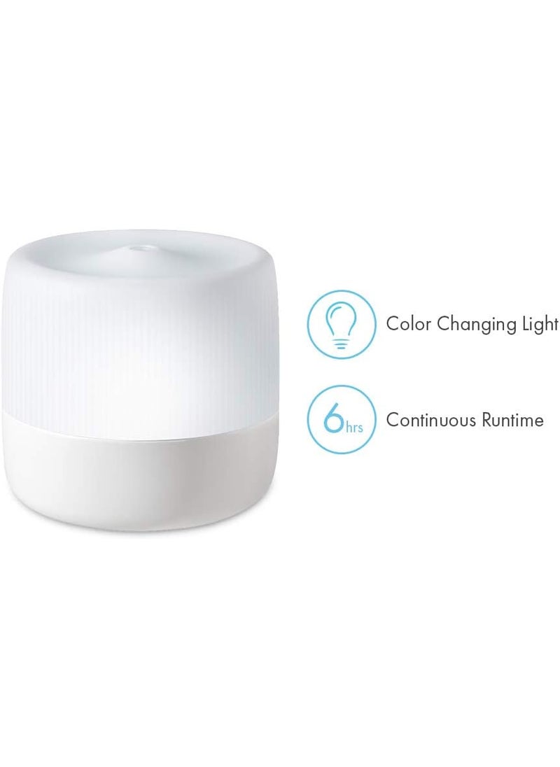 HoMedics HoMedics Ultrasonic Aroma Diffuser  130mL Humidifying Diffuser with ColorChanging Light  Up To 6 Hours Continuous Runtime 12 Hours Intermittent Runtime 2Pack Essential Oil Starter Kit  - Image 2