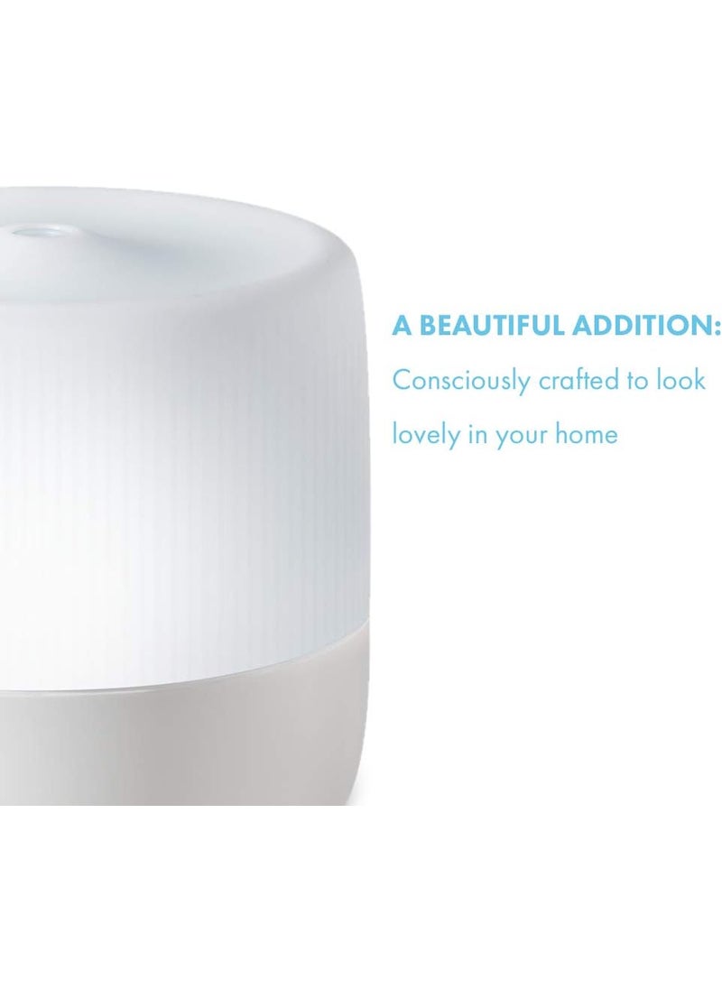 HoMedics HoMedics Ultrasonic Aroma Diffuser  130mL Humidifying Diffuser with ColorChanging Light  Up To 6 Hours Continuous Runtime 12 Hours Intermittent Runtime 2Pack Essential Oil Starter Kit  - Image 3