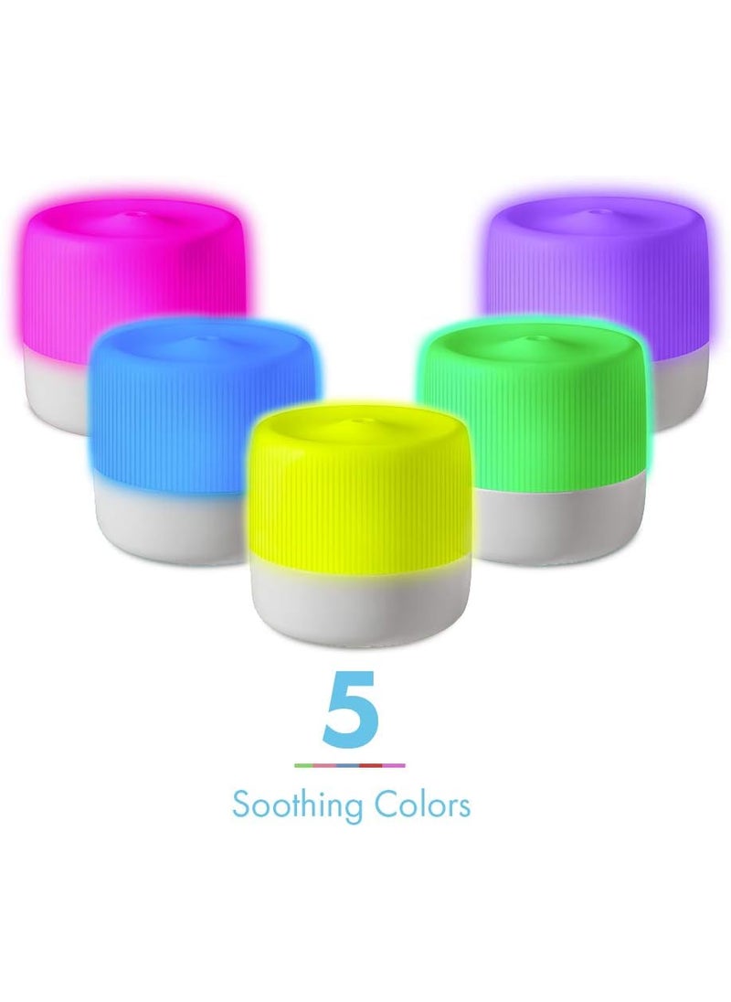 HoMedics HoMedics Ultrasonic Aroma Diffuser  130mL Humidifying Diffuser with ColorChanging Light  Up To 6 Hours Continuous Runtime 12 Hours Intermittent Runtime 2Pack Essential Oil Starter Kit  - Image 5