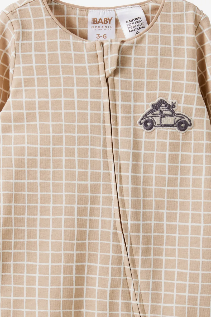 Cotton On Growie Long Sleeve Zip Romper