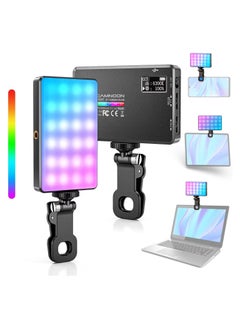 Generic Video Light LED with Clip, Selfie Streaming Light with 120 LED Beads 1000Lux, 2500K-9000K, 20 Scene Light Effects, 117G Portable Photo Light for Outdoor Mobile, TikTok Video Rotator, Mobile  - Image 1