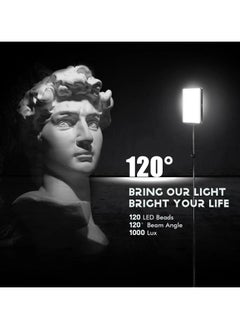 Generic Video Light LED with Clip, Selfie Streaming Light with 120 LED Beads 1000Lux, 2500K-9000K, 20 Scene Light Effects, 117G Portable Photo Light for Outdoor Mobile, TikTok Video Rotator, Mobile  - Image 2