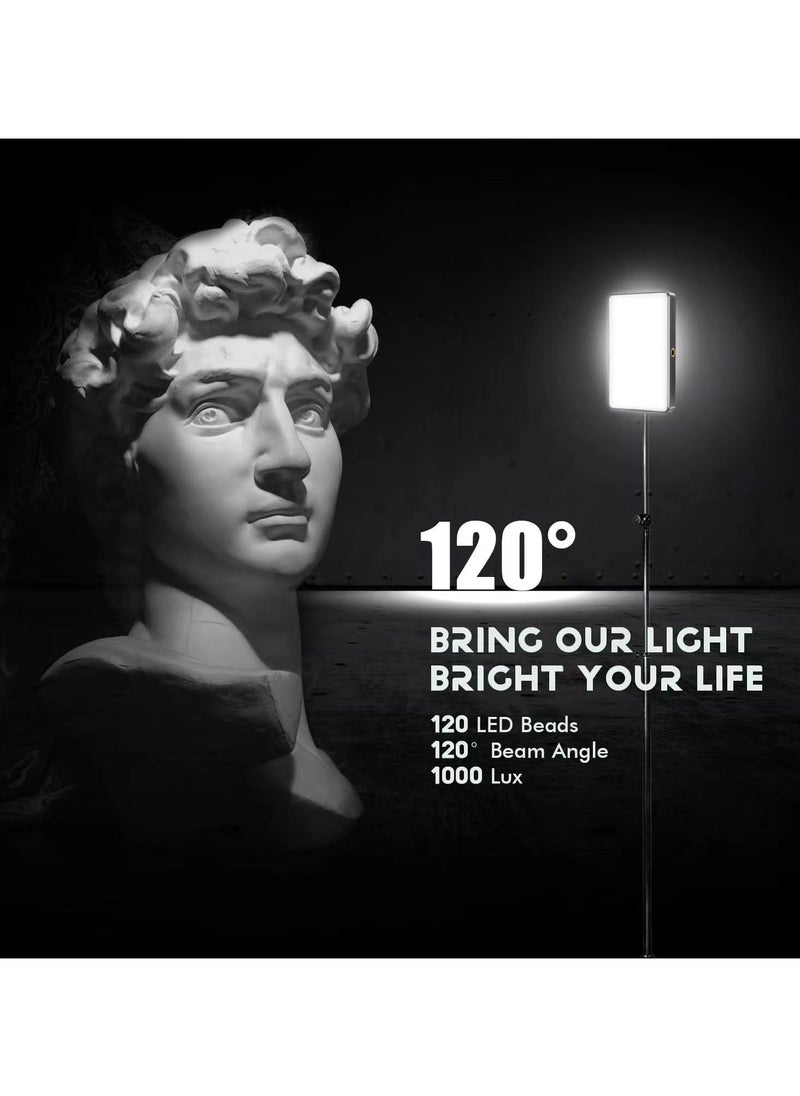 Generic Video Light LED with Clip, Selfie Streaming Light with 120 LED Beads 1000Lux, 2500K-9000K, 20 Scene Light Effects, 117G Portable Photo Light for Outdoor Mobile, TikTok Video Rotator, Mobile  - Image 2