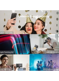Generic Video Light LED with Clip, Selfie Streaming Light with 120 LED Beads 1000Lux, 2500K-9000K, 20 Scene Light Effects, 117G Portable Photo Light for Outdoor Mobile, TikTok Video Rotator, Mobile  - Image 4