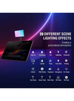 Generic Video Light LED with Clip, Selfie Streaming Light with 120 LED Beads 1000Lux, 2500K-9000K, 20 Scene Light Effects, 117G Portable Photo Light for Outdoor Mobile, TikTok Video Rotator, Mobile  - Image 5