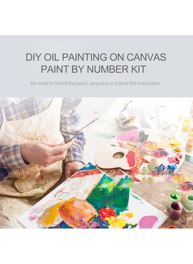 نيبمينينت لوحة زيتية من قماش الكانفاس يمكنك صنعها بنفسك متعدد الألوان 24.50x3x15سم - Image 4