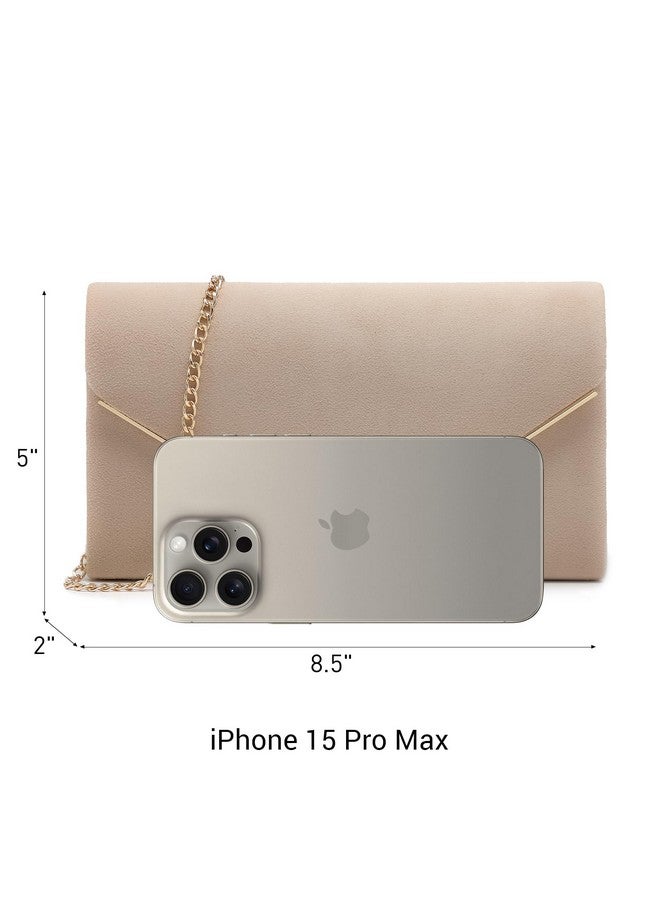 DASEIN Women Faux Suede Evening Clutch Bags Formal Party Clutches Wedding Purses Cocktail Prom Clutches - Image 5