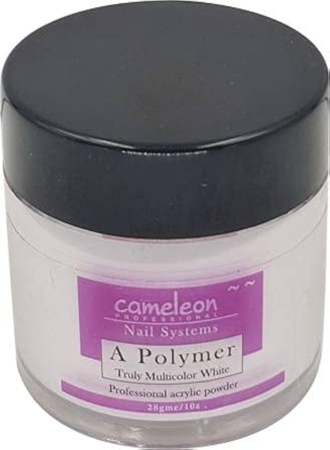 CL2 Cameleon Acrylic Powder, Crystal Nail Art Tip Builder 28gm (White) - Image 1
