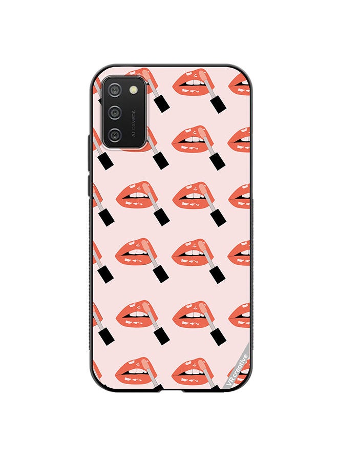 Protective Case Cover For Samsung Galaxy A02s Mix Pattern Design Multicolour