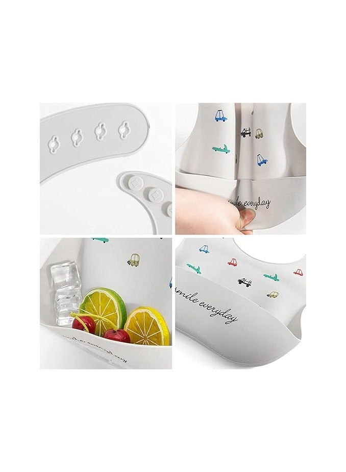 Pixie Baby Silicone Bibs,(Giraffe, Squirrel) - Image 5