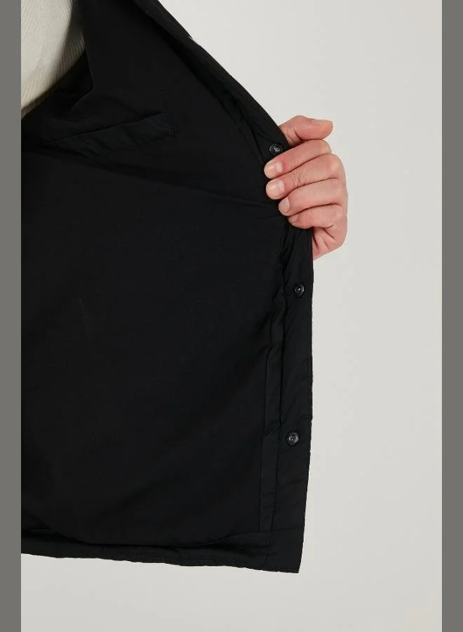 Buratti Buratti Quilted Regular Fit Velvet Detailed Coat Men's COAT 497LEROY