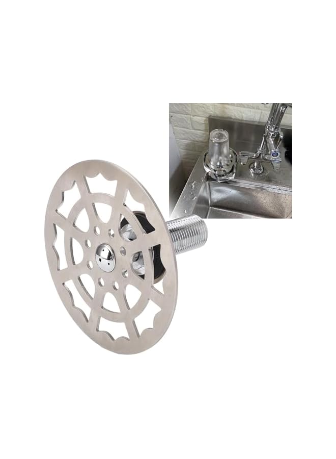 Automatic Cup Washer Faucet, Stainless Steel Cup Cleaning Tool, with Multi Angle Water Outlet, Cleaning Accessory for Bars, Pubs, Restaurants, and Hotels - Image 4