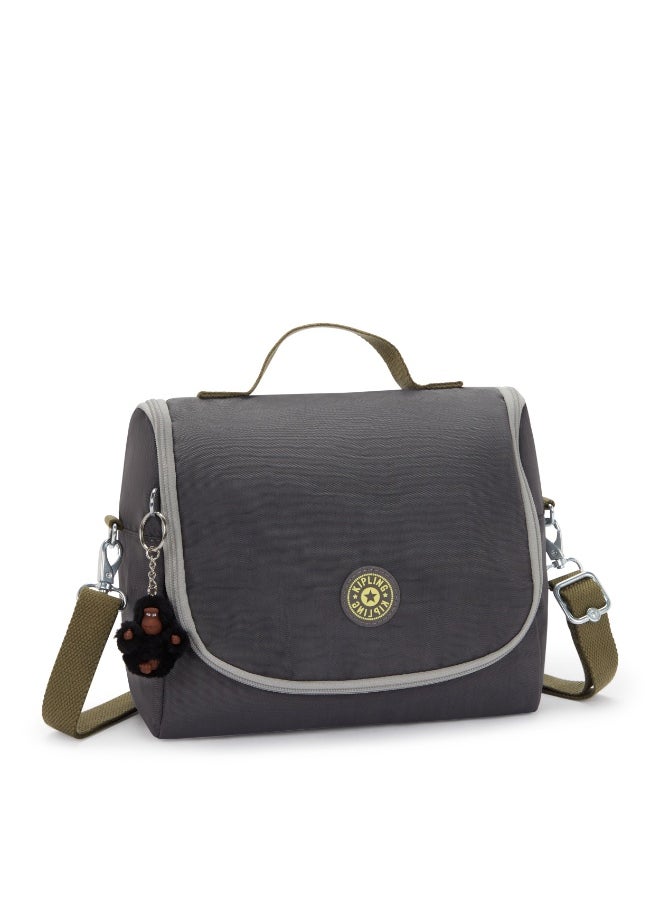 kipling New Kichirou Insulated Kids School Lunchbag with Trolley Sleeve, 0.27 kgs, 6L - Back To Grey (Grey)  - Image 2