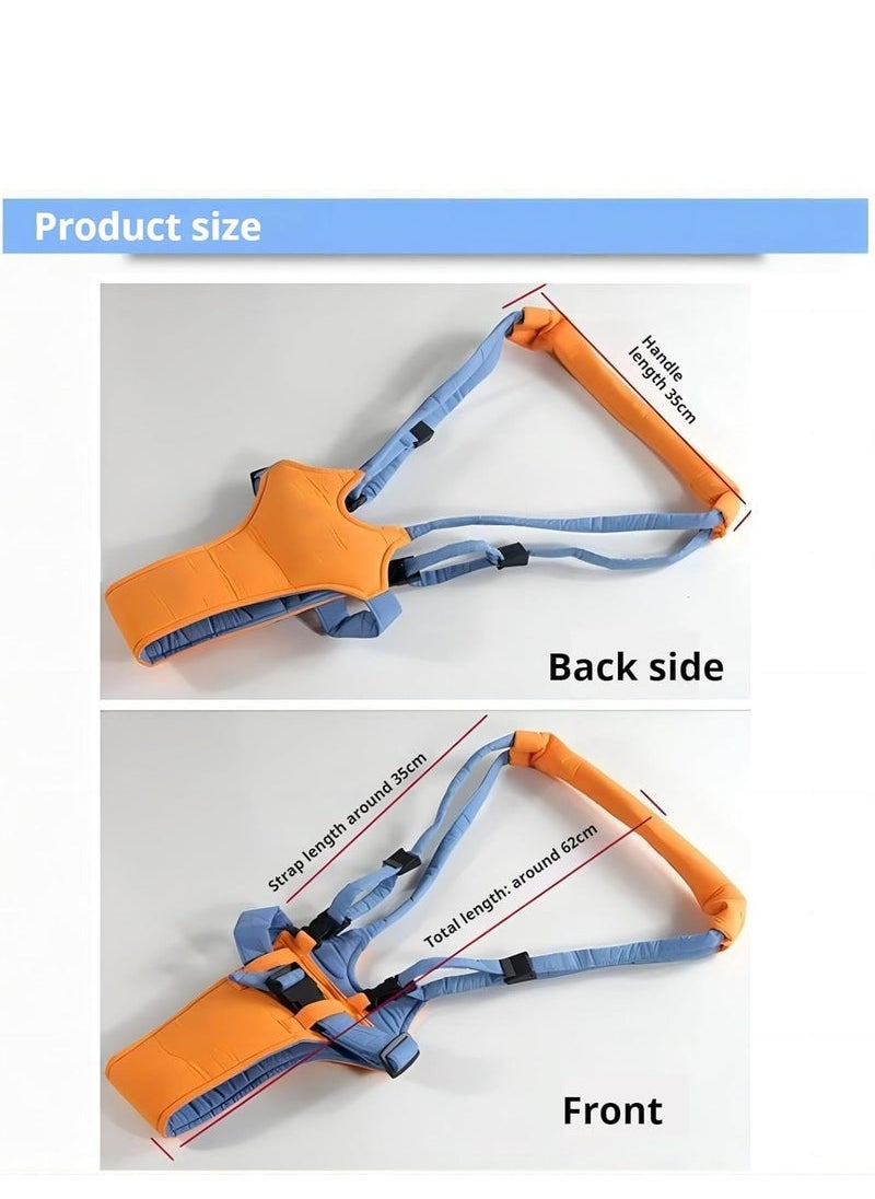 COOLBABY Baby Toddler Harness Walk Learning Assistant,Adjustable Walking Helper for 6-14 Month Olds,Comfortable and Secure Baby Walker with Soft Cotton Pads and Breathable Waistcoat