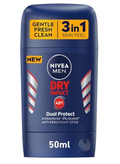 NIVEA MEN NIVEA MEN Antiperspirant Stick for Men, 48h Protection, Dry Impact, 50ml  - Image 1