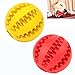 Sunglow 2 Pack Dog Toy Ball Nontoxic Bite Resistant Teething Toys for SmallMediumLarge Dog and Puppy Cat Dog Pet Food Treat Feeder Chew Tooth Cleaning Exercise Game IQ Training - Image 3