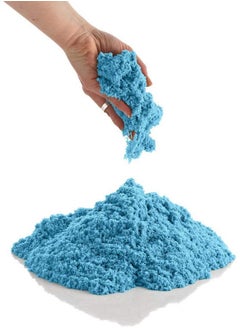 BabyGo BabyGo Soft Space Sand Clay for Indoor Playing Moldable 500gm in Resealable Bag with Free Big Mould (Blue) (No Toxic)  - Image 1