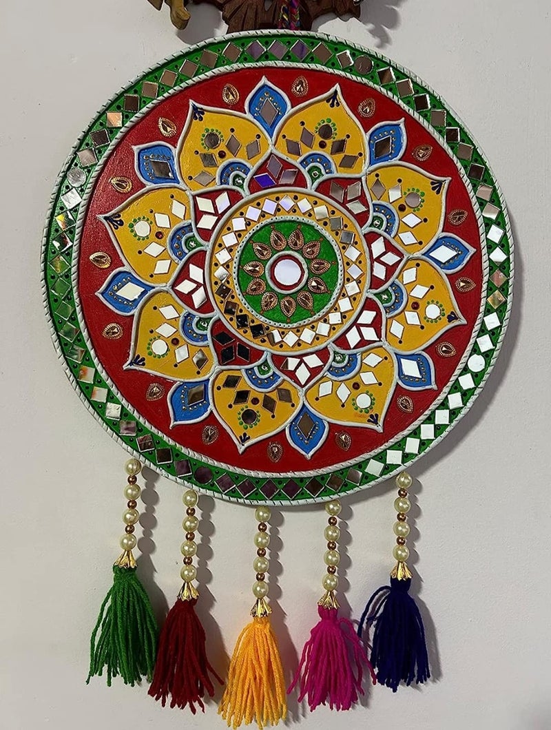 RADHE FASHION Radhe Fashion Mirror for Art and Craft Work Lippan Decoration Jewellery Work Craft Desiging Work in Saree Blouse Free 3 Buttons Storage Box Free 200 Piece Teardrop Shape - Image 5