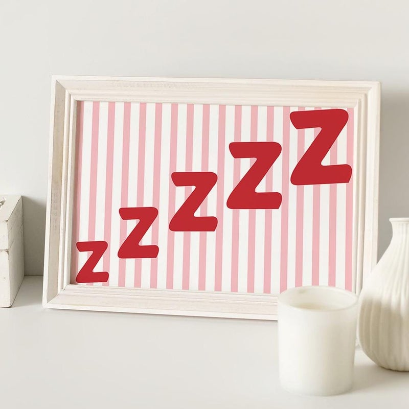 TNESSENTIAL Snooze Art Canvas Poster, Trendy Bedroom Wall Art, Apartment Aesthetic Decor, Retro Home Decor, Printed Gift - Image 4