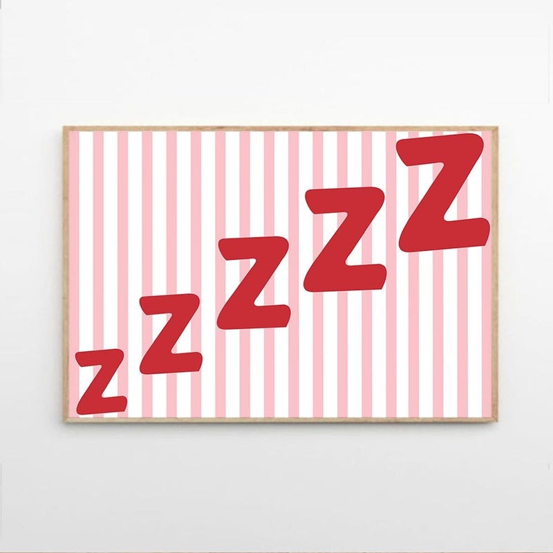 TNESSENTIAL Snooze Art Canvas Poster, Trendy Bedroom Wall Art, Apartment Aesthetic Decor, Retro Home Decor, Printed Gift - Image 2