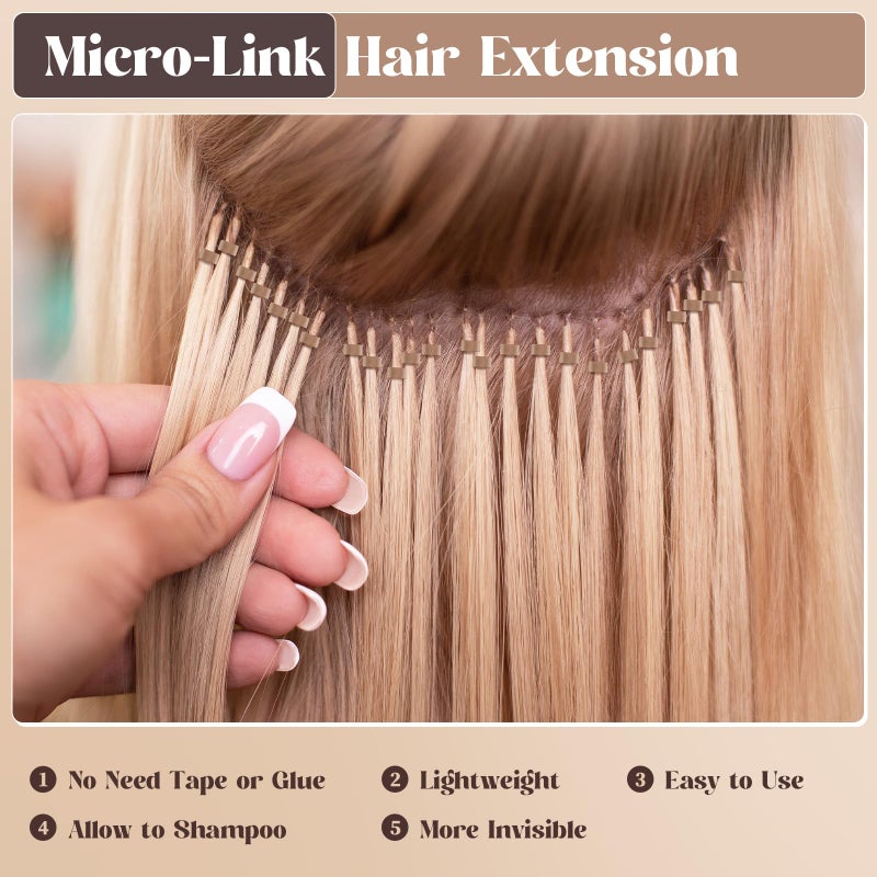 Funtopia Silicone Beads for Hair Extensions, Funtopia 1920pcs 4 Colors 5mm Hair Extension Beads, Silicone Lined Micro Rings Links, Hair Tinsel Bead for Hair Styling (Black-Dark Brown-Light Brown-Blonde) - Image 3