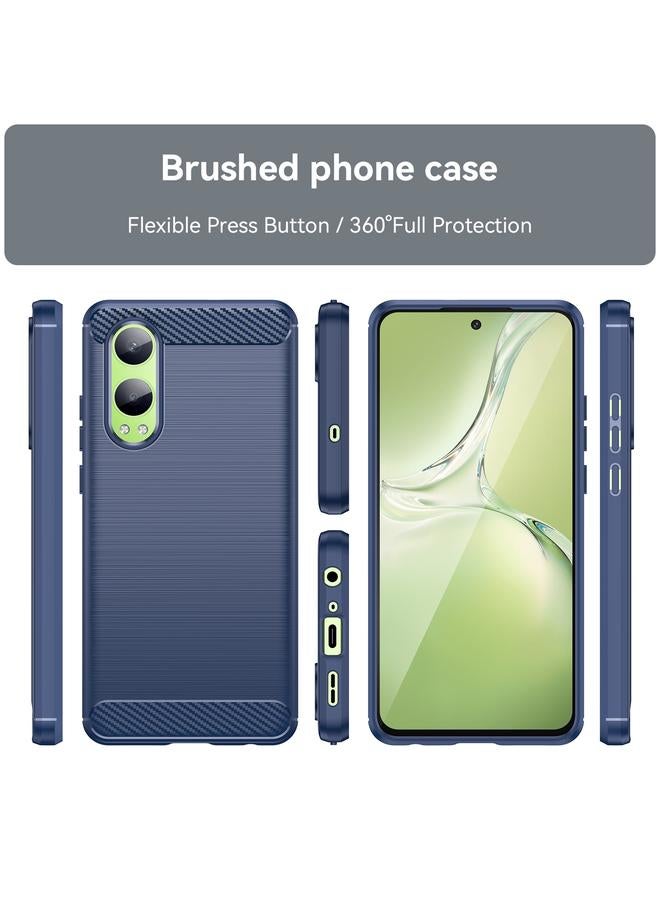 S-TOP Case For OnePlus Nord CE4 Lite Brushed Texture Carbon Fiber TPU Phone Case - Image 2