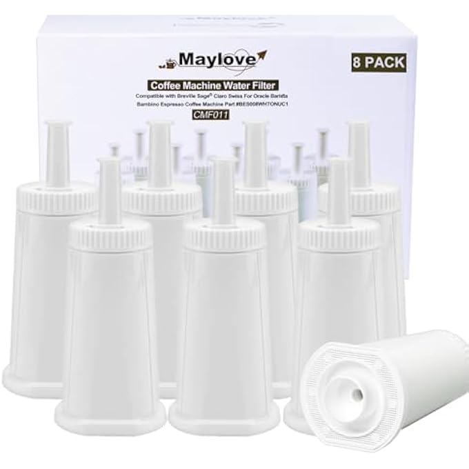 MayLove 8Pack Water Filters For Sage Coffee Machine Models Ses 990980500878875880920810Appliances Bes008 Softener For Sage Water Filter For Sage Barista Express Water Filters For Sage Barista Pro - Image 2