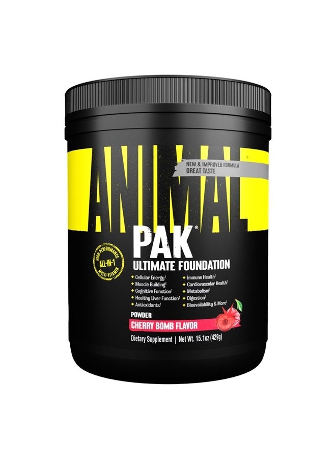 ANIMAL Pak - Vitamin Powder with Zinc, Magnesium, Amino Acids and More - Digestive Health, Immune Booster and Focus Support - Multivitamin for Men and Women - Spectra and 85+ Nutrients - 60 Scoops - Image 1