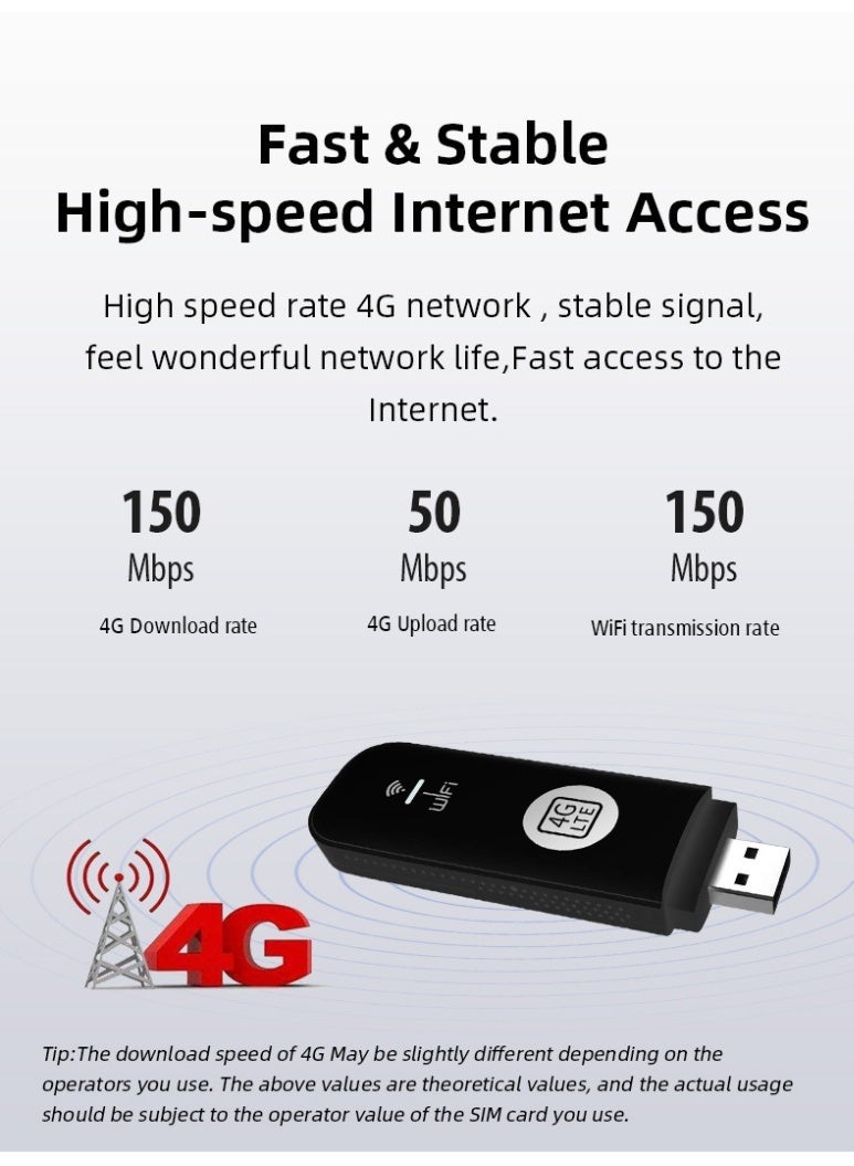 4G LTE mobile WiFi router 150Mbps high speed portable travel WiFi modem - Image 5