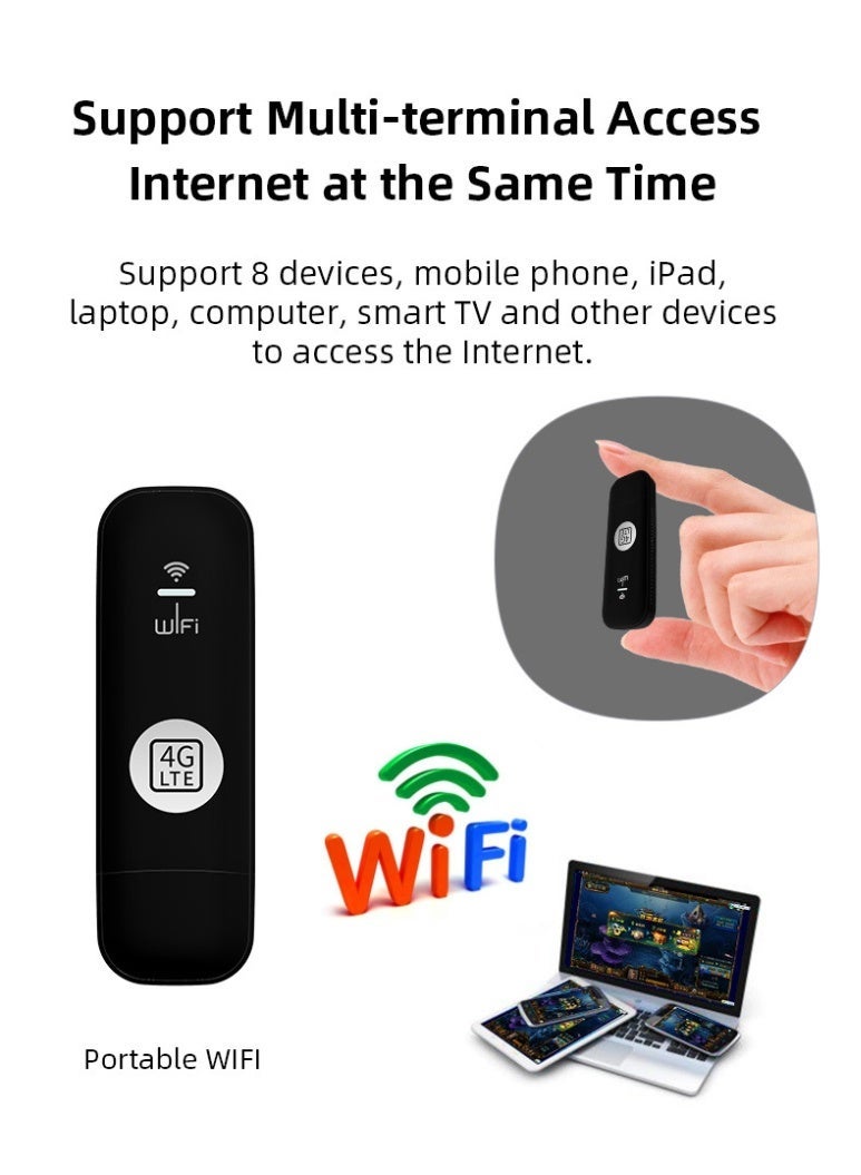 4G LTE mobile WiFi router 150Mbps high speed portable travel WiFi modem - Image 2