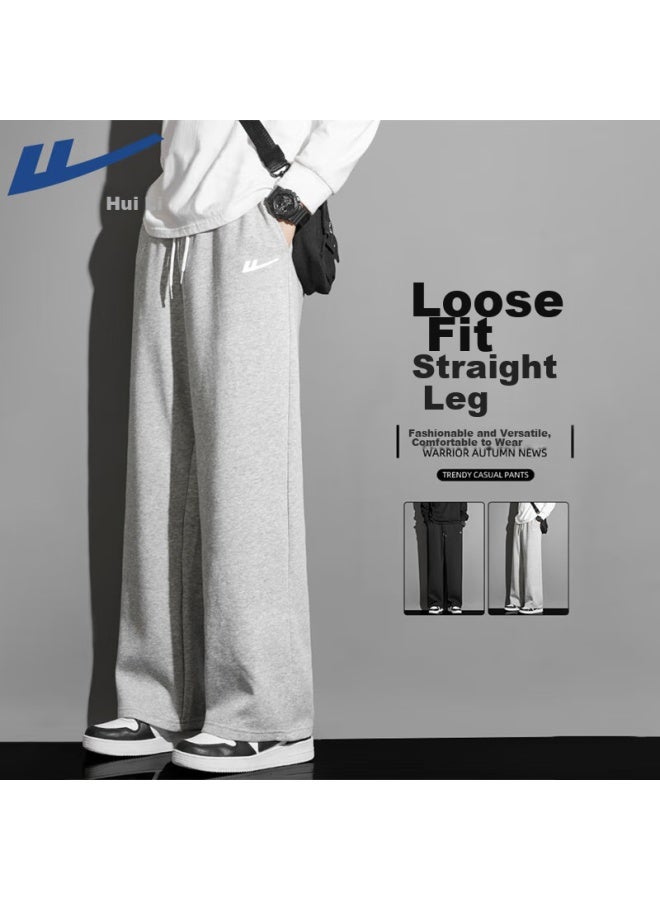Warrior Sports Pants For Men, Spring And Autumn New Style, Straight-leg Loose Wide-leg Casual Trousers, Versatile Slimming Sweatpants For Men - Image 1