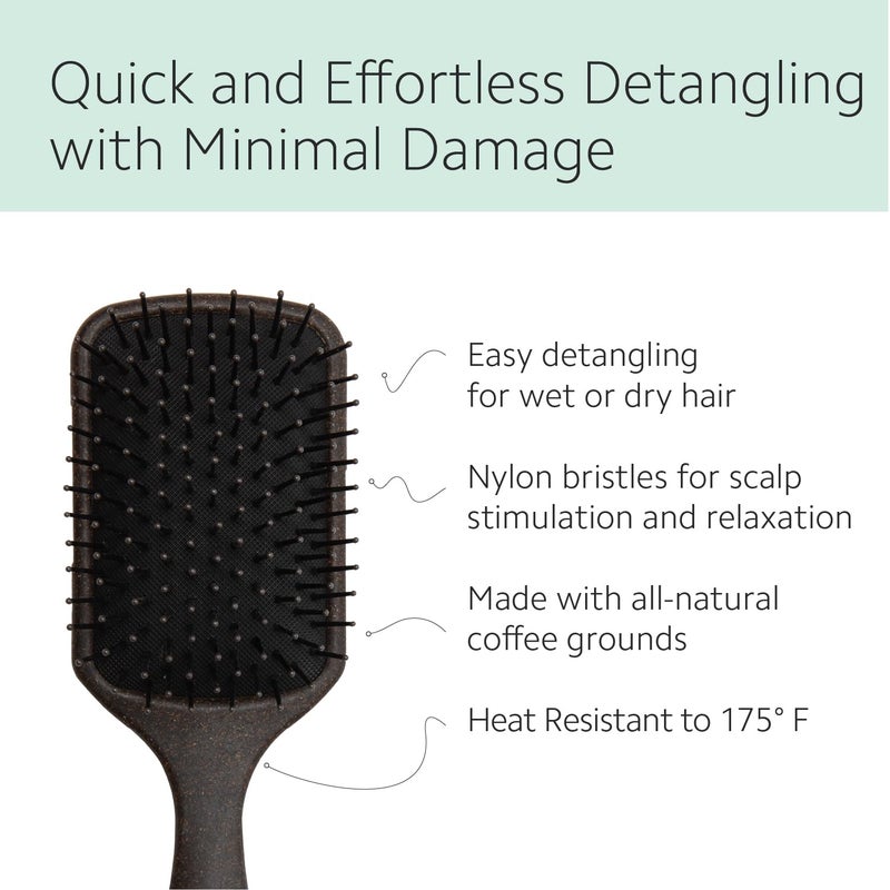 Ibiza Hair Aloha-Series KP3 Kona Paddle Brush - Detangling Hairbrush for Wet & Dry Hair, Thick Hair Care, Smoothing Nylon Bristles - Image 3