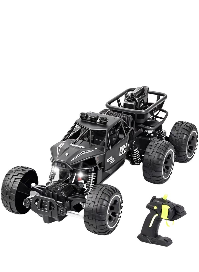راكاي سيارة دفع رباعي بست عجلات، سيارة تسلق عالية السرعة على الطرق الوعرة للأطفال، سيارة لعبة كهربائية هدية عيد ميلاد للأطفال، ألعاب خارجية ممتعة (جهاز تحكم عن بعد 2.4 جيجاهرتز، تصميم مقاوم للماء) - Image 1