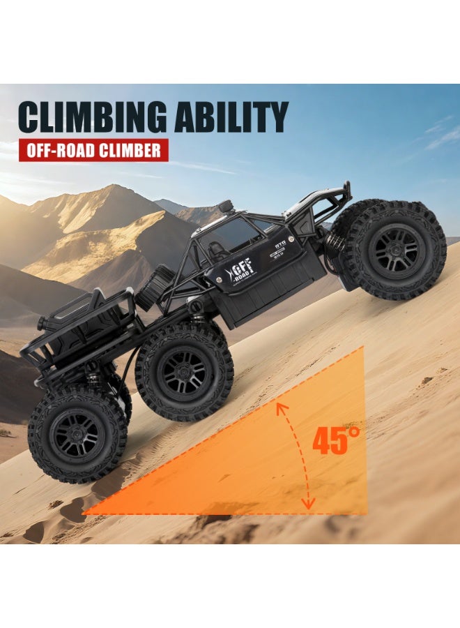 راكاي سيارة دفع رباعي بست عجلات، سيارة تسلق عالية السرعة على الطرق الوعرة للأطفال، سيارة لعبة كهربائية هدية عيد ميلاد للأطفال، ألعاب خارجية ممتعة (جهاز تحكم عن بعد 2.4 جيجاهرتز، تصميم مقاوم للماء) - Image 4