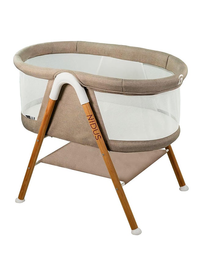 asalvo Baby Nidus Mini Cot - Beige - Image 1